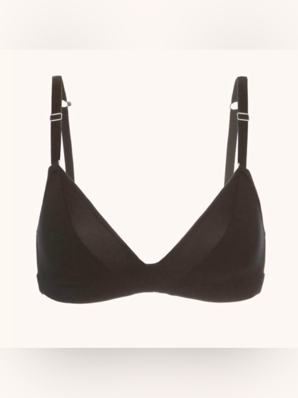 Wear Lively All Day Deep-V No Underwire Bra in Black Size 34C